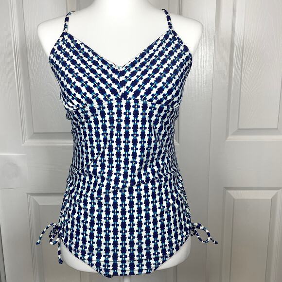 PrAna Moorea One-Piece Swimsuit Large Geometric Print - Picture 1 of 11